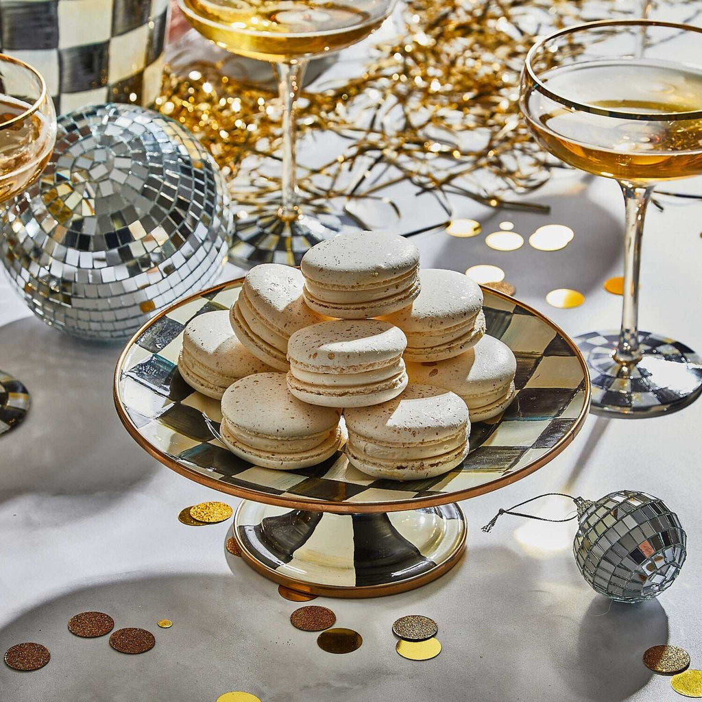 Courtly Check Mini Pedestal Platter by Mackenzie-Childs