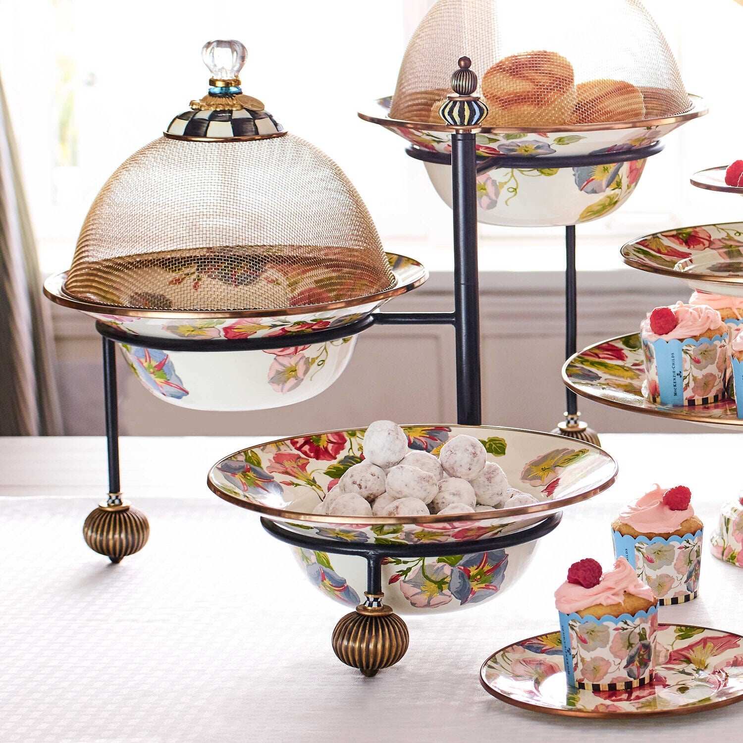MacKenzie-Childs Serving Stand Large