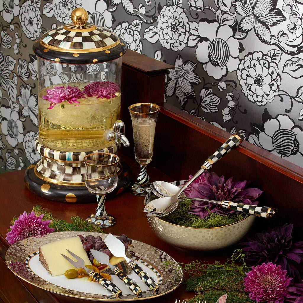 Luxury SoHo Serving Bowl by Mackenzie-Childs - Platinum