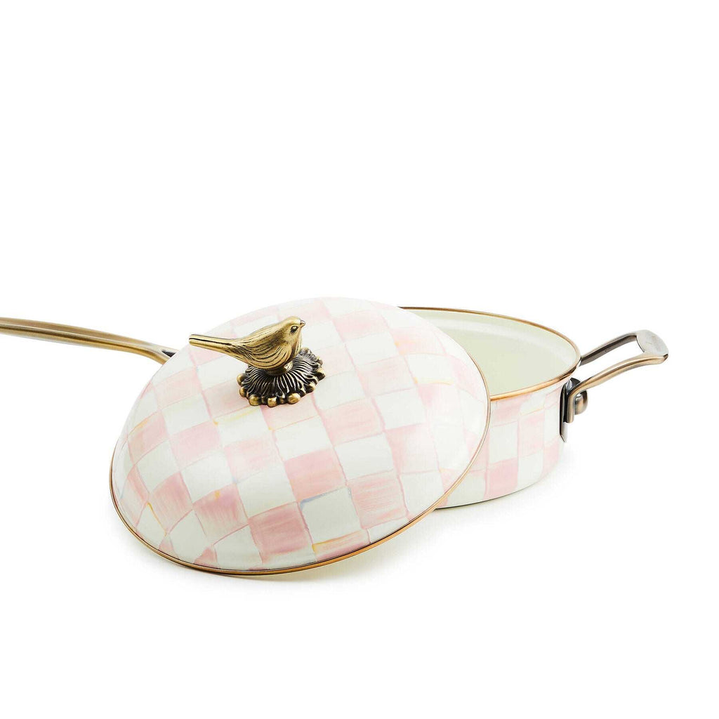 Mackenzie-Childs Rosy Check 3 Qt. Saute Pan